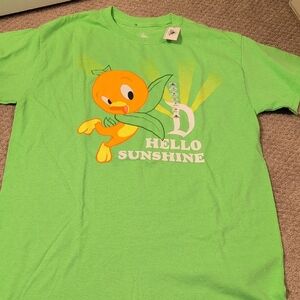 Disney Parks Orange Bird Green Short Sleeve Tshirt NWT